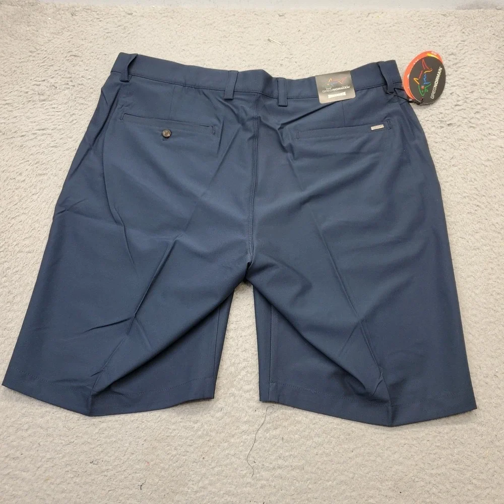 Greg Norman Golf Shorts Mens 36‎ Navy ML75 MicroLux Hybrid Performance Waistband